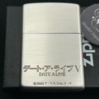 Zippo Date A Live Kurumi Tokisaki 2 Sided Processing Etching Silver Lighter New