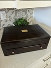 Fully Restored Vintage Reed   Barton Wooden Silverware Chest W  Drawer 