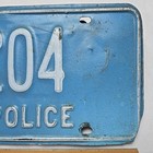 1970s 1980s New York City Police License Plate Nypd All Original
