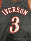 Allen Iverson Signed Autographed Black Jersey Philadelphia 76ers Jsa