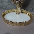 Bath Body Works Disney Princess Belle Tray Mirror Gold Vanity Set Rose Detail