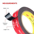 Bullshark Bond Black 3m Heavy Duty 1 Inch Double Sided Tape Mounting Waterpro   