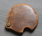 Vintage Folding Pocket Magnifying Glass Leather Swivel Case Loupe