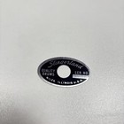 Slingerland Black And Silver Oval Drum Badge  Niles Il 70 s Through Early 80 s