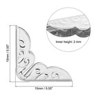 15mm Metal Book Corners  150pcs Photo Corners Book Corners  Silver Tone