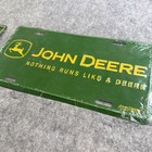 2 John Deere License Plate Farm Equipment Agriculture Collectible Advertising