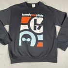 Twenty One Pilots Graphic Print Sweatshirt Small Black Gilden Heavy Blend
