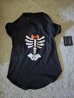 Walmart Way To Celebrate Halloween Skelton Dog Medium Shirt
