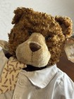 Gund Jointed Bear Plush White Shirt Tie Collectible Teddy Bear W  Tags