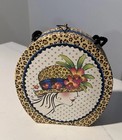 Punch Studio Leopard Floral Decorative Storage Box Vanity Keepsake Box W handles