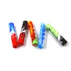 Silicone Tube Pipe Smoker With Or Without Cap Convenient Straight Silicone Tube