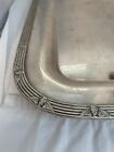 Vintage The Stevens Hotel Chicago Antique R  Wallace Silver Soldered Tray 16   