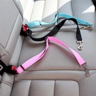 Adjustable Dog Car Seat Belt Pet Seat Vehicle Dog Harness Lead Clip Safe