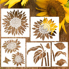 Large Flower Stencils For Wood Fence Sunflower Stencil For Painting On Walls Fur