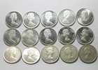 15 Canadian Silver Dollars - Great Mix Less Than  23 00 Each - Lowest On Ebay     