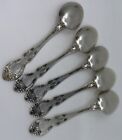 Set Of Five Gorham Sterling Silver Melrose 1948 No Monogram Teaspoons 5 88   