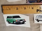 Rare Volvo 240 244 245  Stickers Vintage Retro Volvo 240 Wagon Lot Of 4