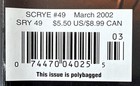 Scrye Magazine  49 March 2002 Collectible Card Games Magic Ccg Tcg