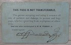 1896 B   O Rr Baltimore   Ohio Southwestern Railroad Pass E t  Monett Gwpa-nyo w
