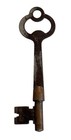 Antique Vintage Norwalk Lock Co  3  Solid Brass Barrel Steel Skeleton Key  3