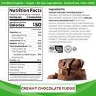 Organic Vegan Protein Powder  Chocolate Peanut Butter  2 03 Pound  And Creamy Ch