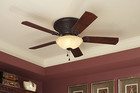 Old World Bronze 52  Ceiling Fan 3-speed Pull Chain Bowl Light Tuscan Fixture