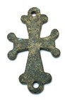Ancient Byzantine Bronze Cross  Large Cross - Holy Land - 600 A d  - Charming  