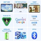 Tabwee T80 Wifi Tablet 10 Inch Android 15 12gb 64gb 2tb 8000mah Gemini Ai Gps