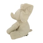 Baby Gund Plush Flappy The Elephant Gray Sings Plays Peek A Boo Animated Toy