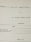 1909 Document Waverly  Sayre   Athens Traction Company Trolley Streetcar Ny Pa 