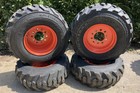 4-14-17 5 Sks-1 Skid Steer Tires rims wheels For Bobcat 963 953 943 10 Lug 14ply
