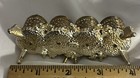 Vintage Sam Fink Filigree Ormolu Hollywood Regency Vanity Lipstick Holder Cherub