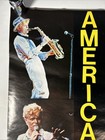 Vintage Original David Bowie 1983 American Tour Poster Printed Uk 22    X 34   