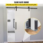 Vevor Gate Roller Guide Sliding Gate Guide W 90   Bracket 6  Black Nylon Roller