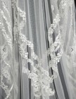 Saiid Kobeisy Embroidered White Wedding Veil Lace Net With Sequin Detailing