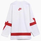Nike Sportswear Club Hockey Jersey Mens Size Xxl Oversized White Red Hv1137-100