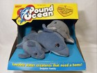 Vintage Galoob Pound Ocean Dolphin Family Plush 1998 Adoption Certificate Nos