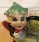 Vintage Norcrest Japan Pixie Elf Enchanted Tree Planter Whimsical