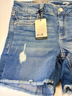 Seven7 Women s Blue Denim Mid Rise Superior Stretch Shorts Size 10 New