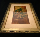 1783 Dated Middle East Persian    zand Era Lacquer Hand Painting   -one Of A Kind
