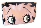 New  Adorable Betty Boop X Ipsy Make-up travel Black Sequined Carry Case bag
