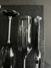 Mr And Mrs Champagne Toasting Flutes Wedding Wine Glasses For Bride And Groom
