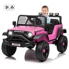 12v Kids Electric Car Ride On Battery Power 2-wheel Drive With Remote   Led Blue