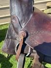Used vintage antique 1800 s 15    Slick Seat A-fork Western Saddle