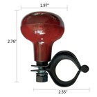 2pcs Steering Knob Steering Wheel Knob Woodgrain Steering Wheel Spinner Booster