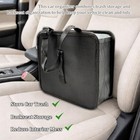 Small Black Car Trash Can  Foldable Hanging Garbage Bag For Front Or Back