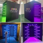 Event Vogue Photo Booth Backdrop With 32 Led Lights Photography Enclosure
