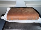 Vtg atq  Style Handmade Leather Bound Journal- 7 5x5 5-lined Paged-open Box