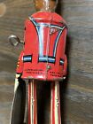 Vintage 1930s Rare Louis Marx Red Cap Porter Tin Litho Wind Up Toy Works 
