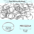 100pcs Key Rings Bulk Split Key Rings Keychain Rings And Crafts 1 Inch  25mm 